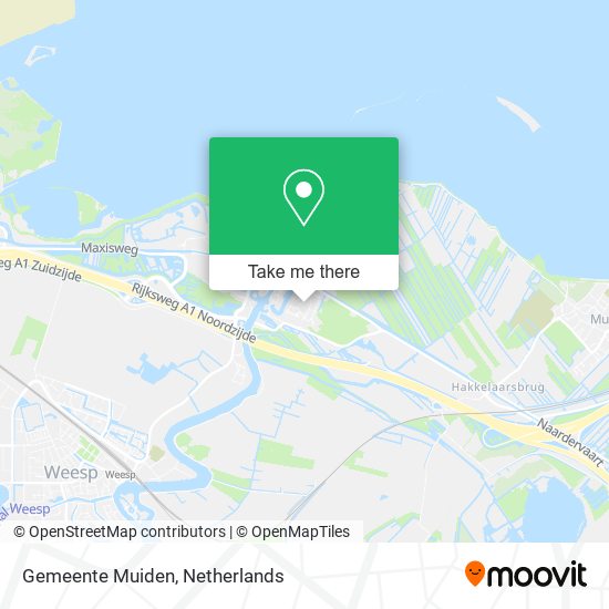 Gemeente Muiden map