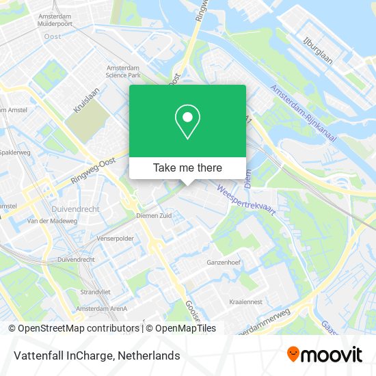 Vattenfall InCharge map