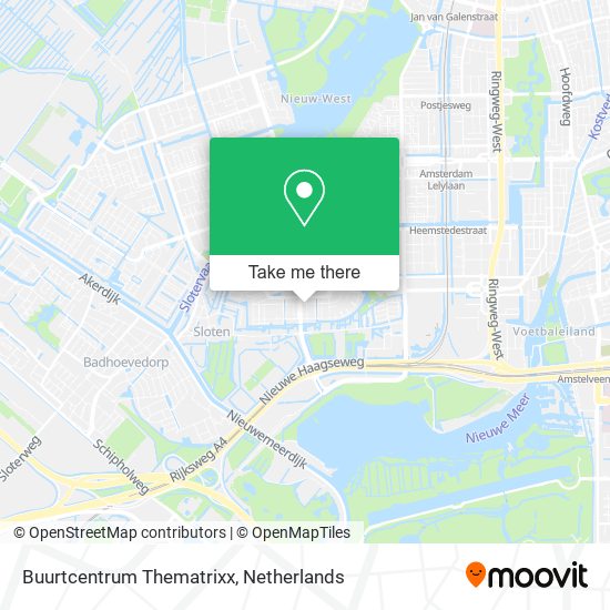 Buurtcentrum Thematrixx map