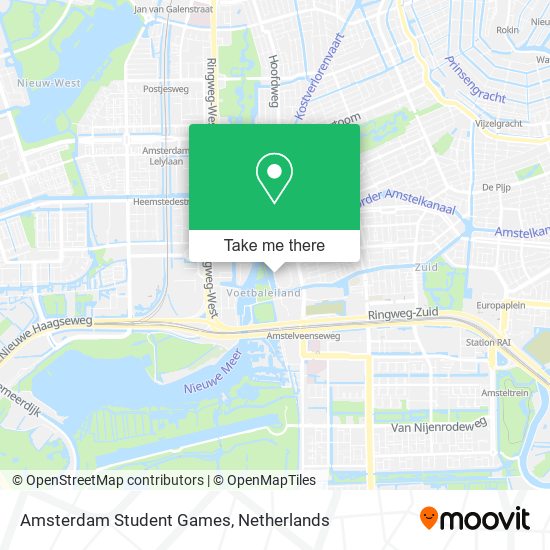 Amsterdam Student Games map