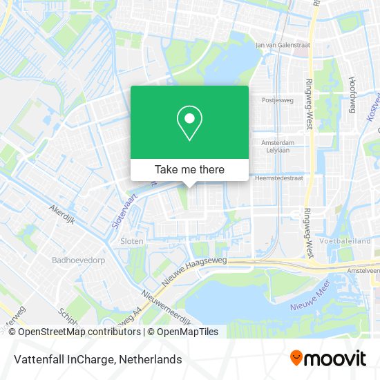 Vattenfall InCharge map