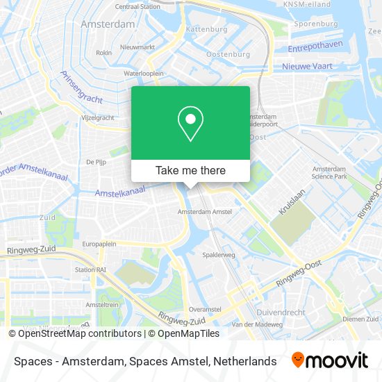 Spaces - Amsterdam, Spaces Amstel map