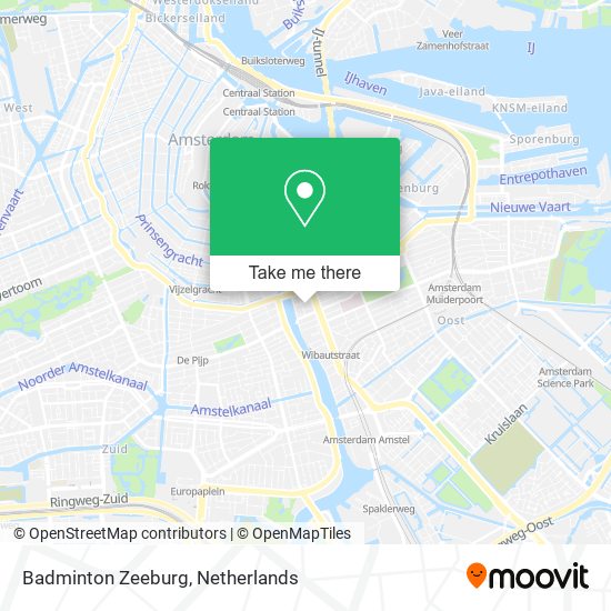 Badminton Zeeburg map