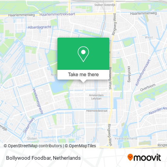 Bollywood Foodbar map