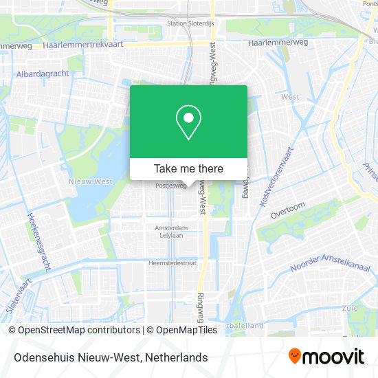Odensehuis Nieuw-West map