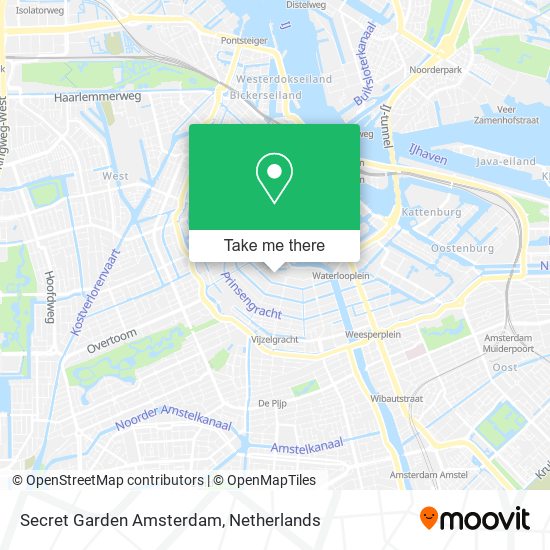 Secret Garden Amsterdam map