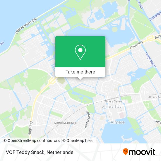 VOF Teddy Snack map