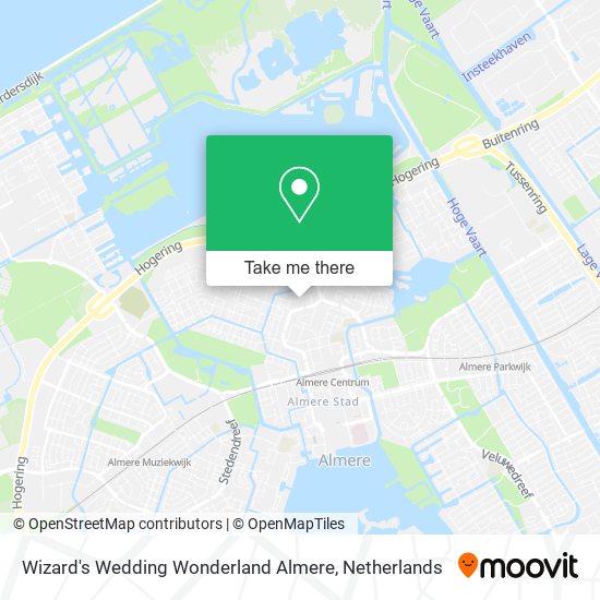 Wizard's Wedding Wonderland Almere Karte