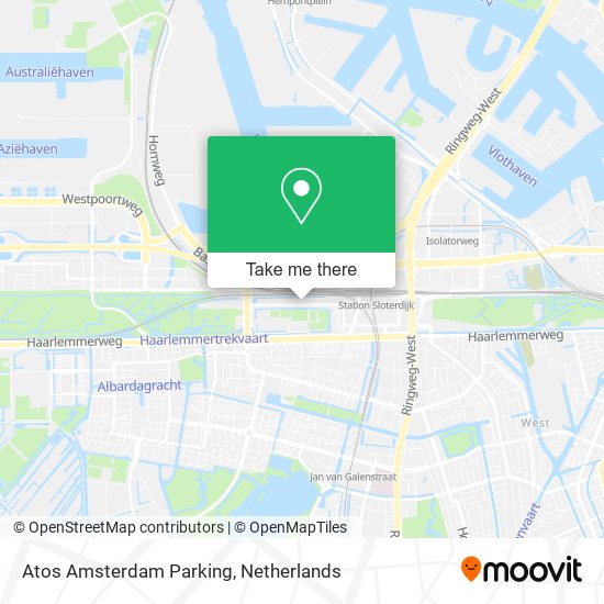 Atos Amsterdam Parking map