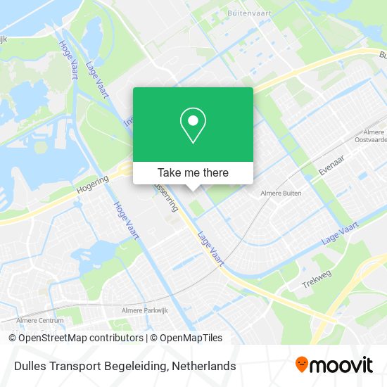 Dulles Transport Begeleiding Karte