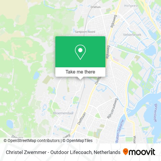 Christel Zwemmer - Outdoor Lifecoach map