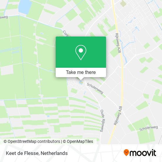 Keet de Flesse map