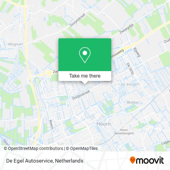 De Egel Autoservice Karte