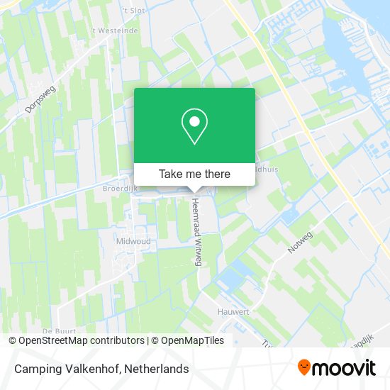 Camping Valkenhof map