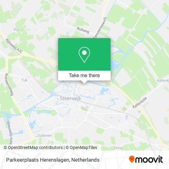 Parkeerplaats Herenslagen map