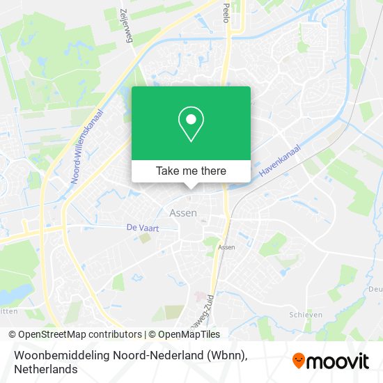 Woonbemiddeling Noord-Nederland (Wbnn) map