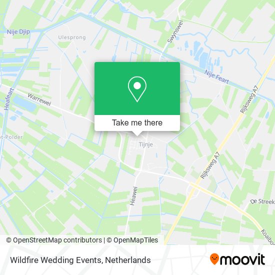 Wildfire Wedding Events map