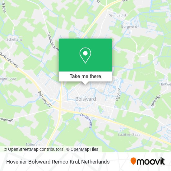 Hovenier Bolsward Remco Krul map