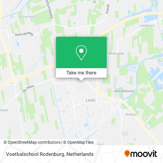 Voetbalschool Rodenburg Karte