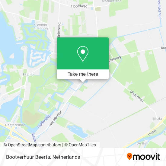 Bootverhuur Beerta map