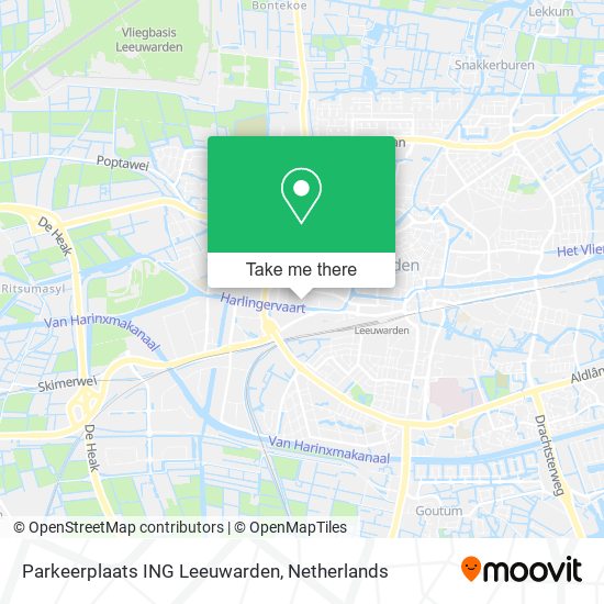 Parkeerplaats ING Leeuwarden map