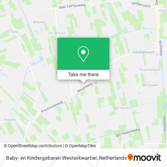 Baby- en Kindergebaren Westerkwartier Karte