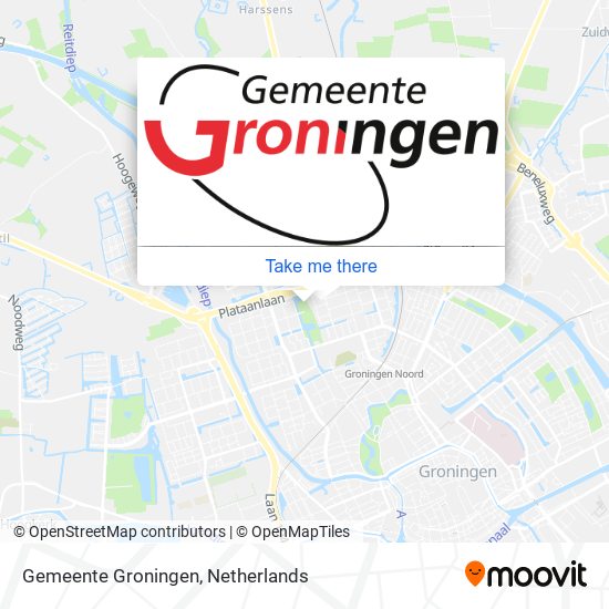 Gemeente Groningen map