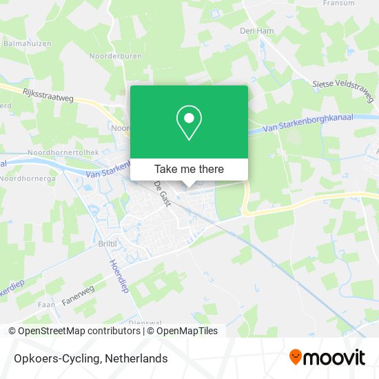 Opkoers-Cycling map