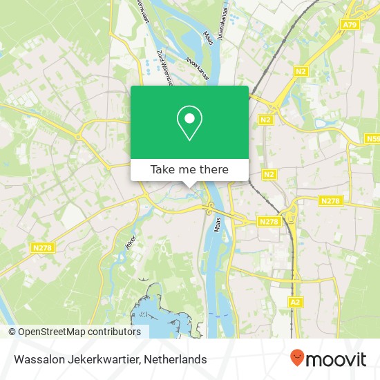 Wassalon Jekerkwartier map