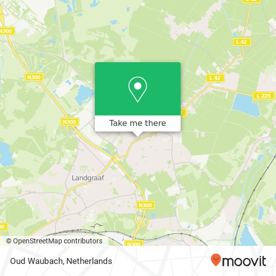 Oud Waubach map