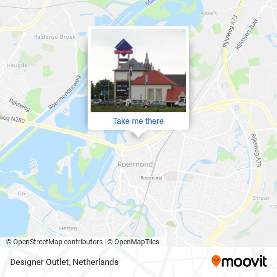 How to Designer Outlet in Roermond by or Train?