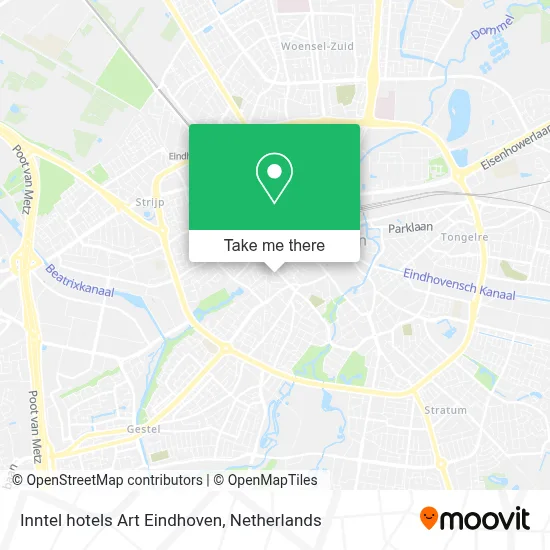 Inntel hotels Art Eindhoven map