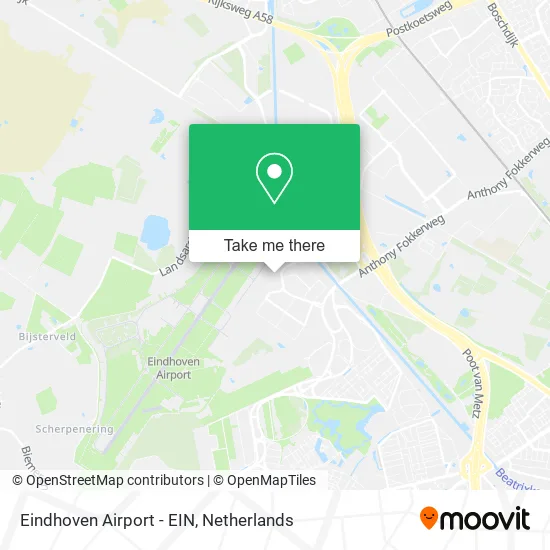 Eindhoven Airport - EIN map