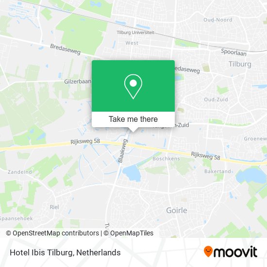 Hotel Ibis Tilburg Karte