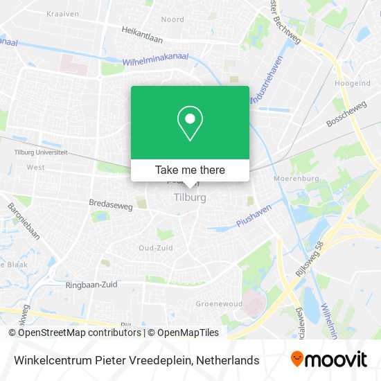 Winkelcentrum Pieter Vreedeplein map
