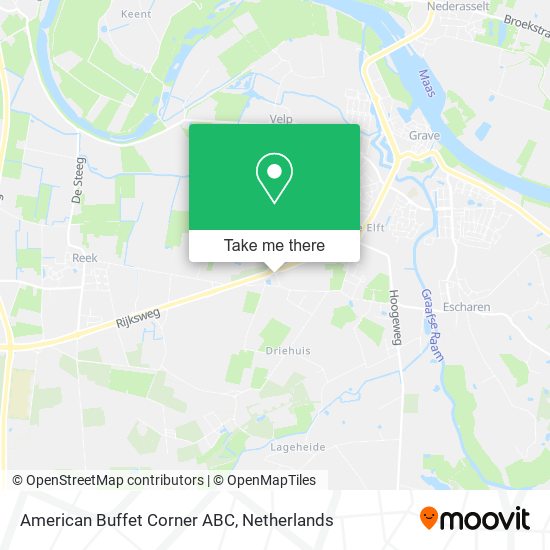 American Buffet Corner ABC map