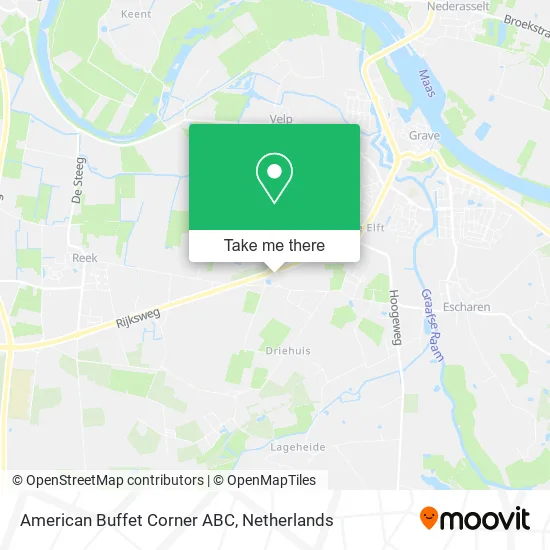 American Buffet Corner ABC map