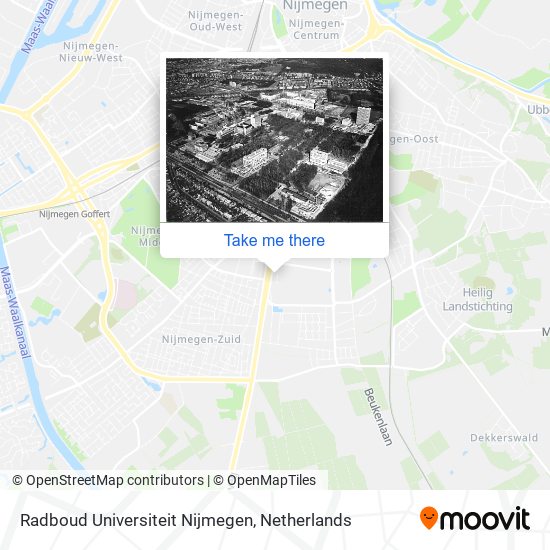 Radboud Universiteit Nijmegen Karte