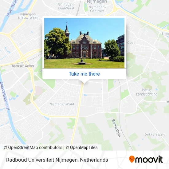 Radboud Universiteit Nijmegen map