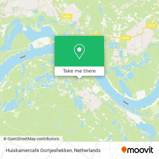 Huiskamercafé Oortjeshekken map