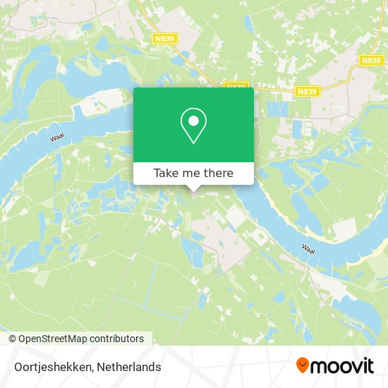 Oortjeshekken map