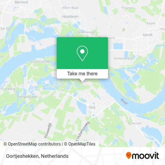 Oortjeshekken map