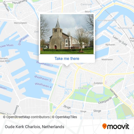 Oude Kerk Charlois map