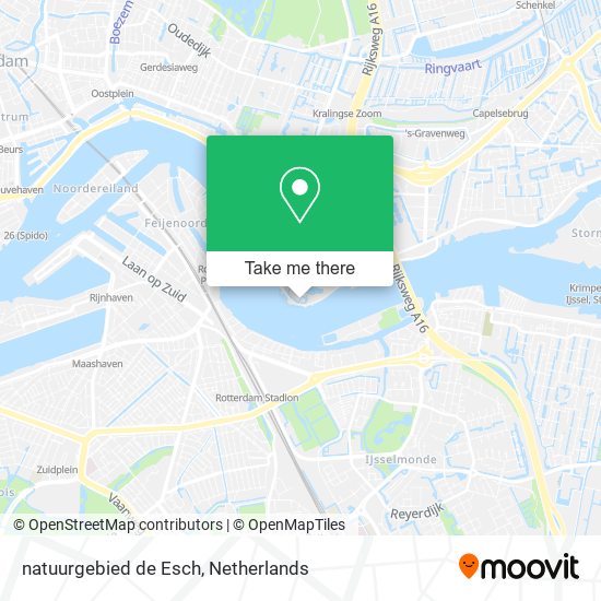 natuurgebied de Esch map