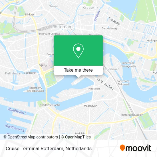 Cruise Terminal Rotterdam map
