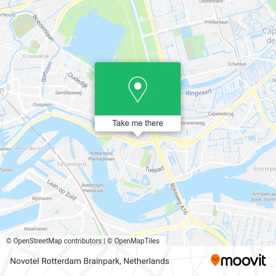Novotel Rotterdam Brainpark map