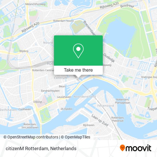 citizenM Rotterdam map