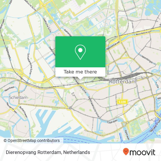 Dierenopvang Rotterdam map