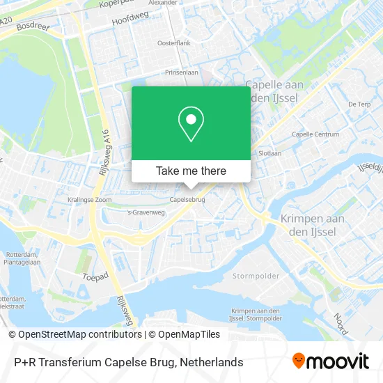 P+R Transferium Capelse Brug map