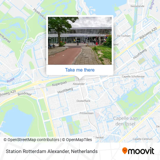Station Rotterdam Alexander map